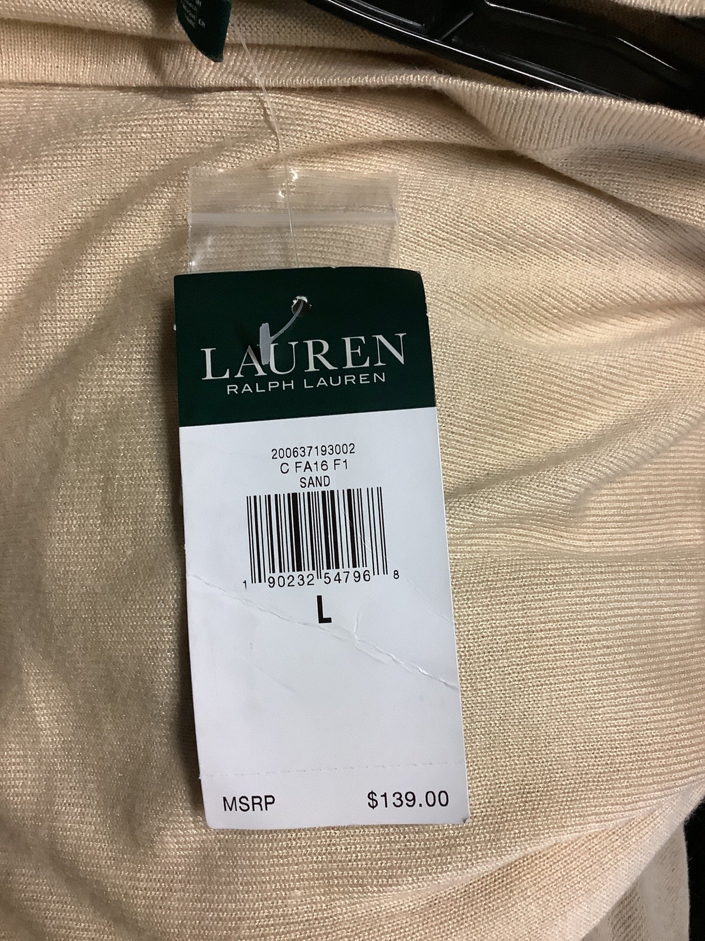 Dress Casual Short By Lauren By Ralph Lauren In Cream, Size: L