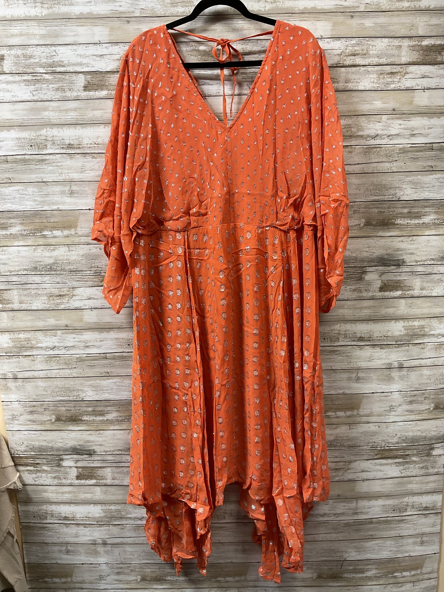 Dress Party Midi By Asos In Orange, Size:16