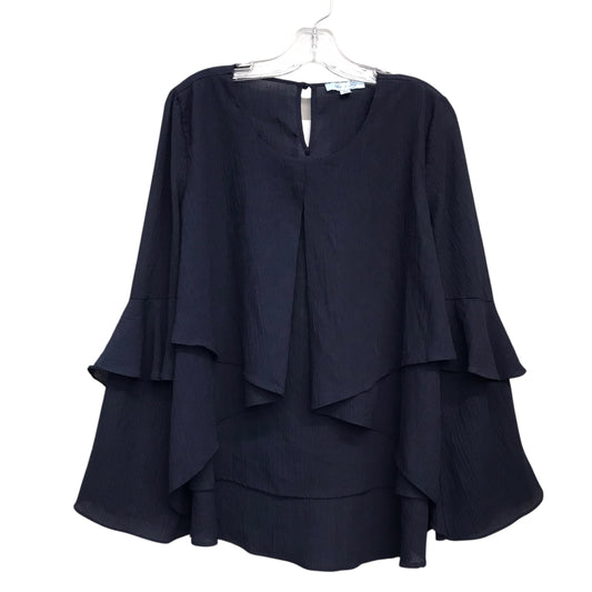 Top Ls By She + Sky In Navy, Size:M