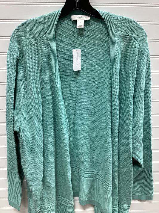 Cardigan By Cj Banks In Aqua, Size:3X