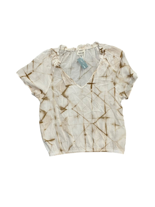 Blouse Ss By Cloth & Stone In Cream, Size:Xs