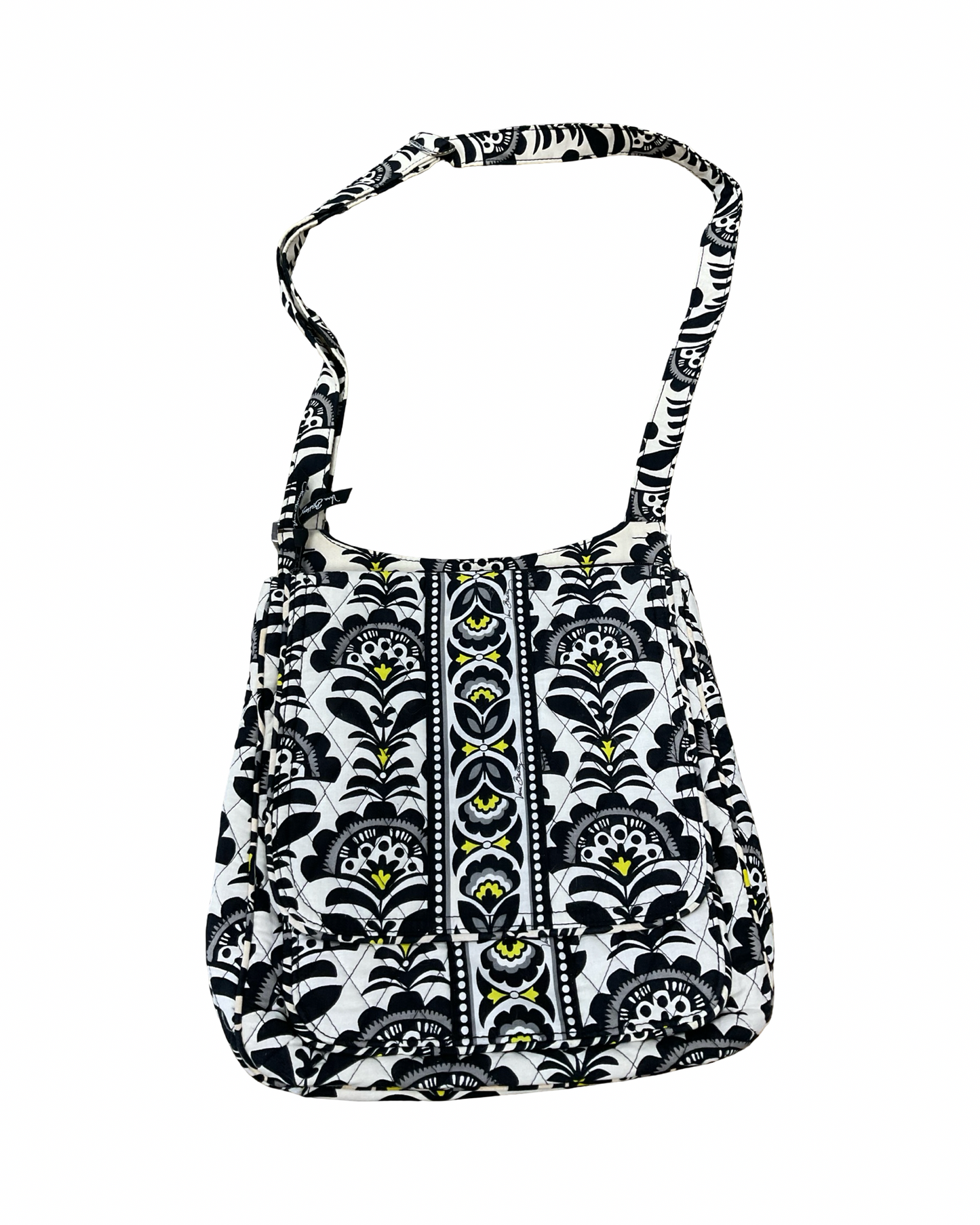 Crossbody By Vera Bradley In Black & White, Size:Medium