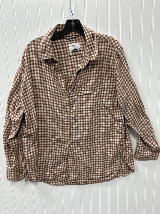 Top Ls By American Eagle In Tan, Size:M