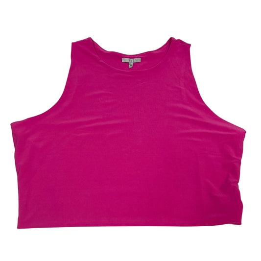 Top Sleeveless By Iris In Pink, Size:3X