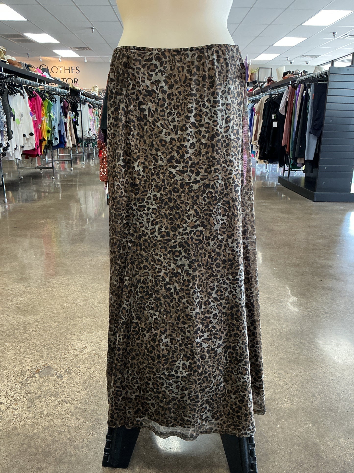 Skirt Maxi By Peach In Animal Print, Size:Xl