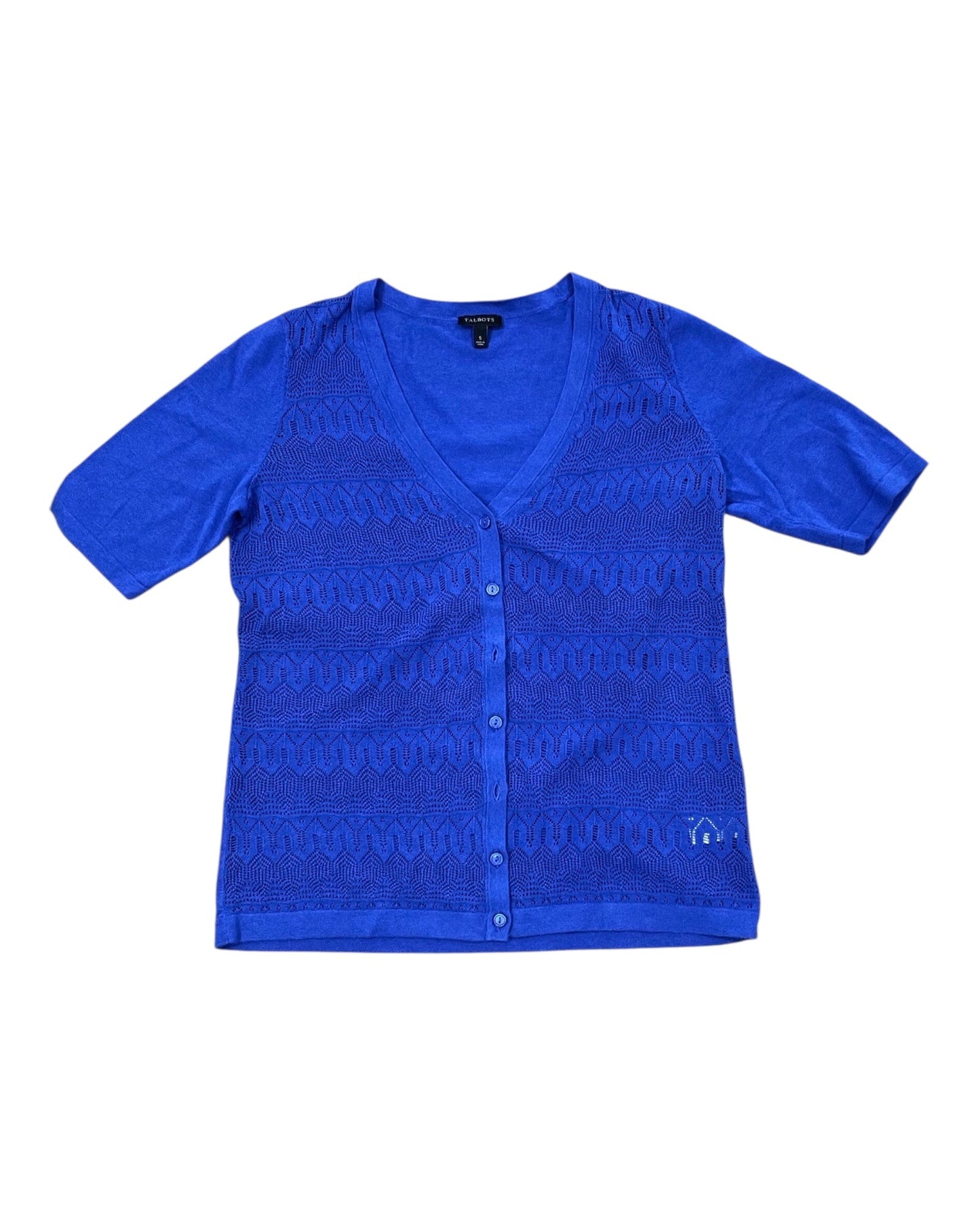 Cardigan By Talbots In Blue, Size:S