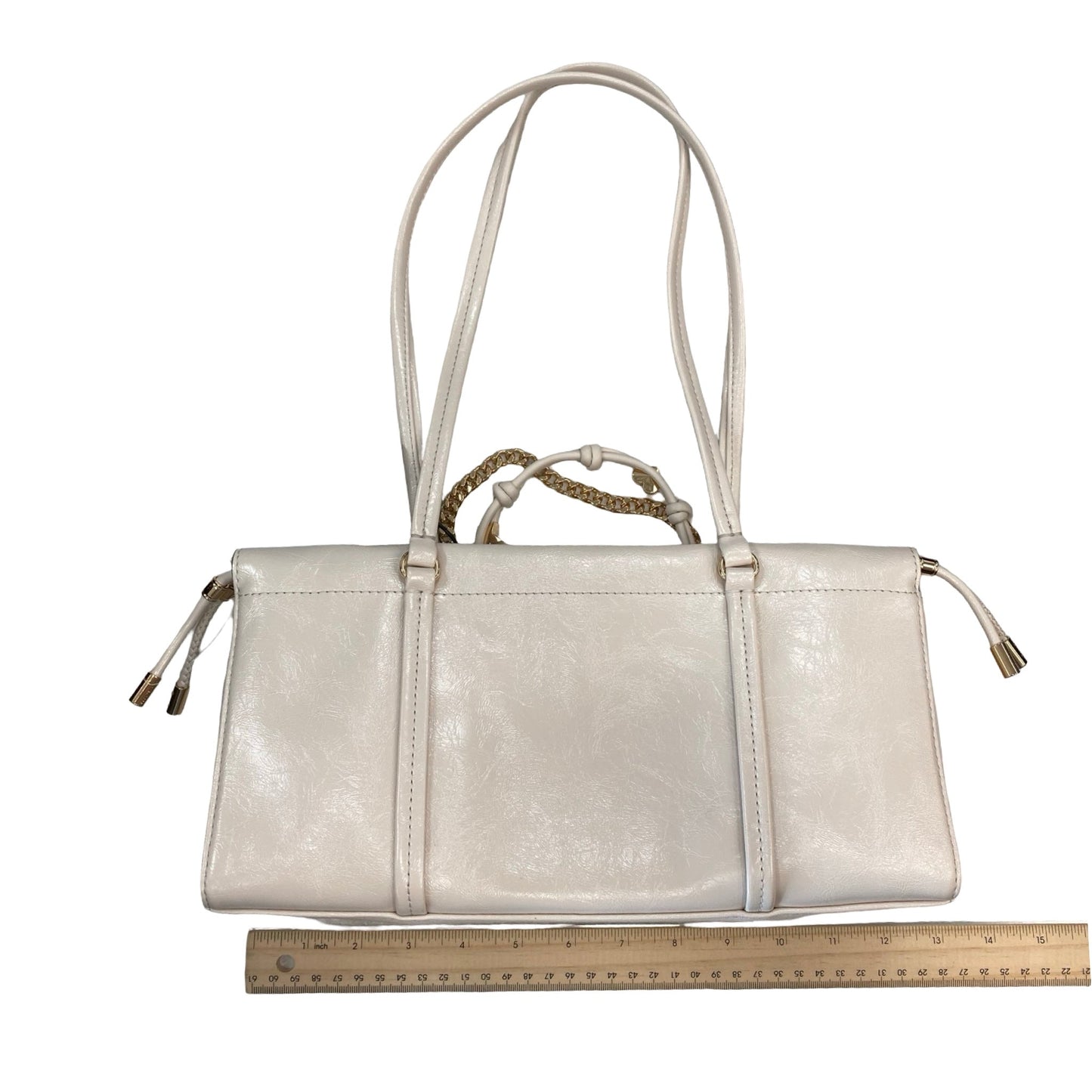 Handbag Designer By Michael Kors In Cream, Size:Medium