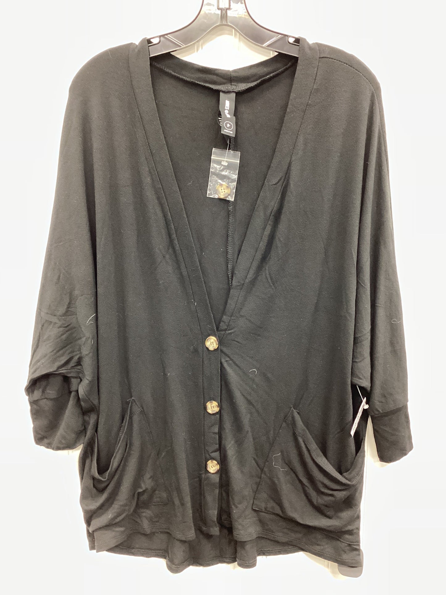 Sweater Cardigan By Agnes & Dora In Black, Size:S