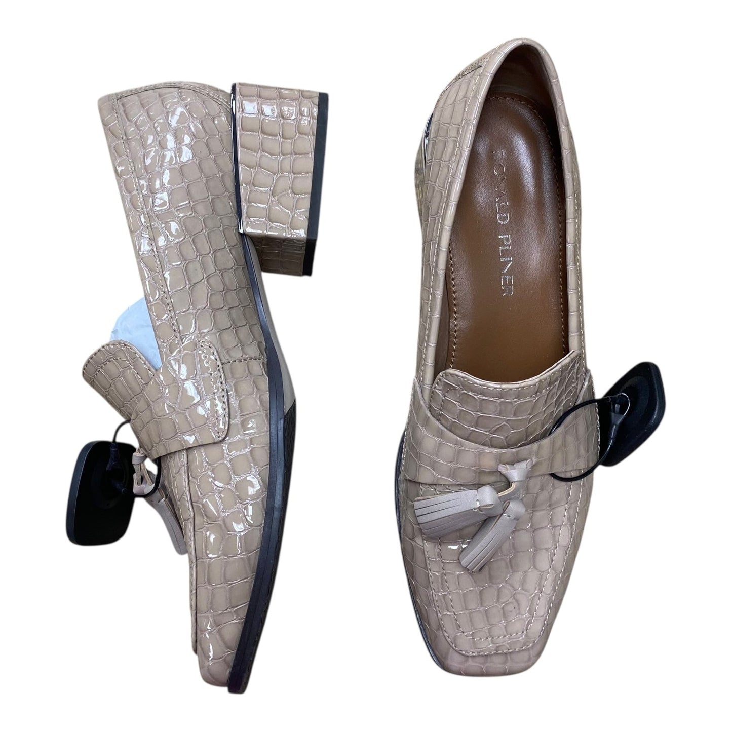 Shoes Heels Block By Donald Pliner In Cream, Size:8.5