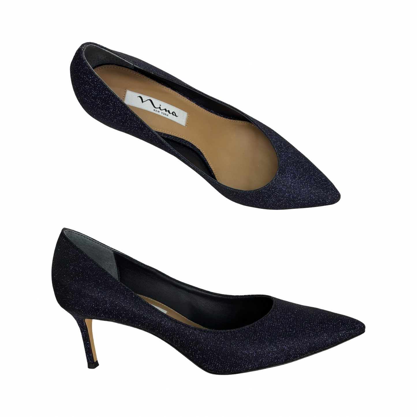 Shoes Heels Kitten By Nina In Blue, Size:8.5