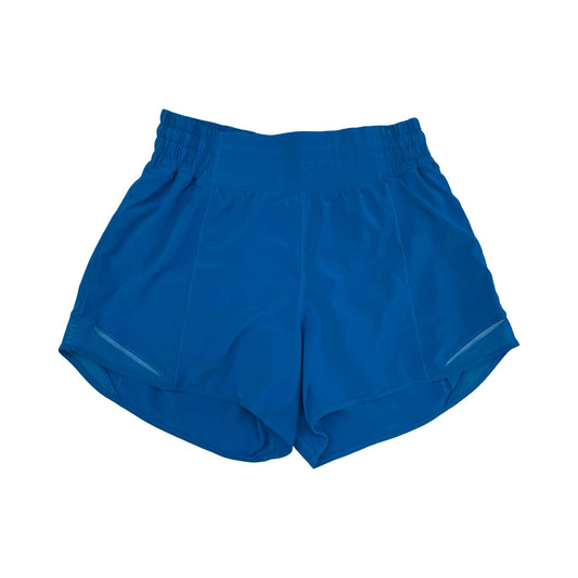 Athletic Shorts By Lululemon In Blue, Size:6