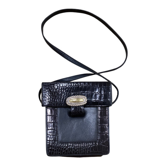 Crossbody Leather By Brighton In Black, Size:Small
