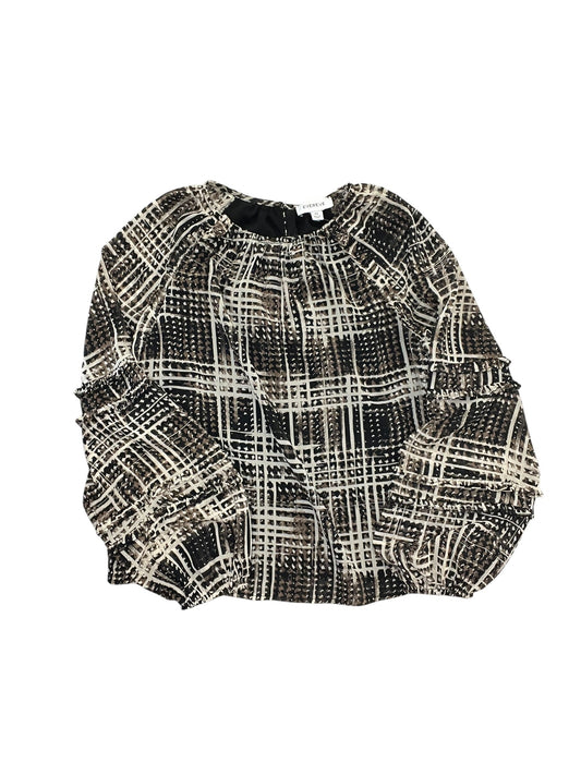 Blouse Ls By Evereve In Brown, Size:Xs