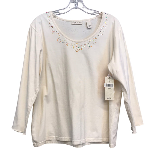 Top Ls By Marsh Landing In Cream, Size:L