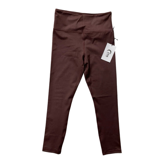 Athletic Leggings By Zyia In Brown, Size:6