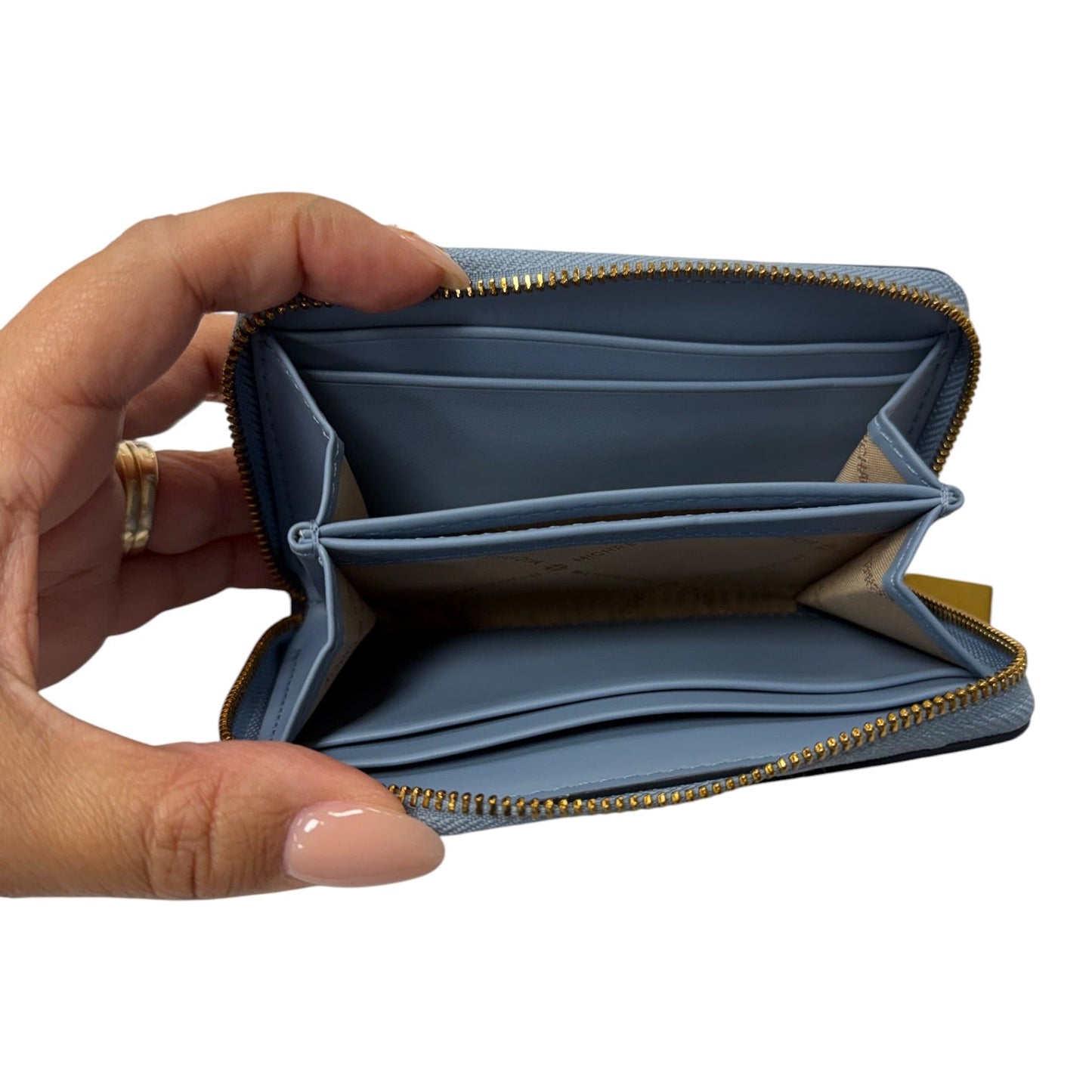 Wallet Designer By Michael Kors In Blue, Size:Small