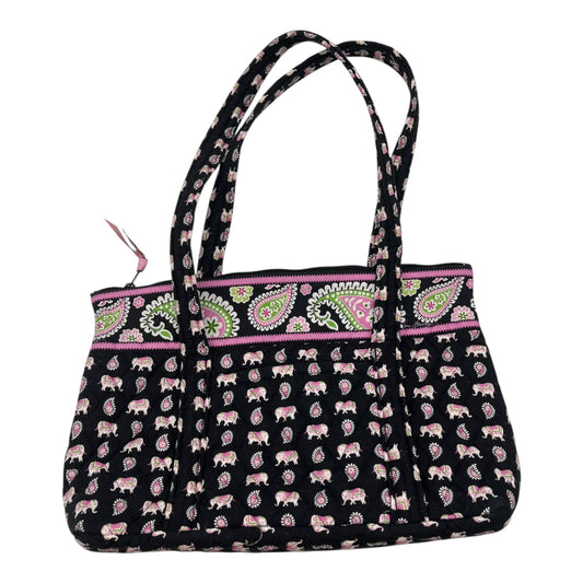 Tote By Vera Bradley In Black & Pink, Size:Small