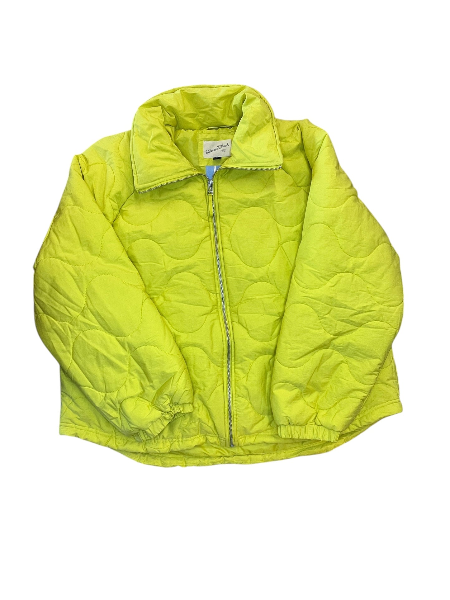 Jacket Puffer & Quilted By Universal Thread In Yellow, Size:Xxl