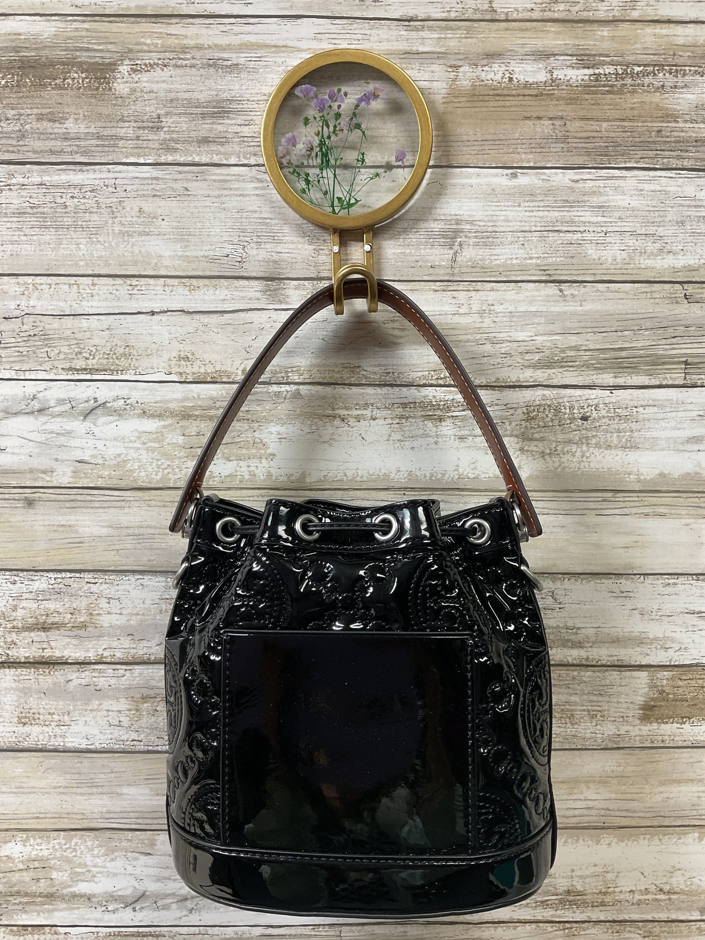 Handbag Designer By Tory Burch In Black, Size:Small