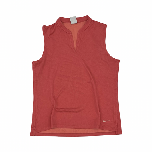 Athletic Tank Top By Nike In Orange, Size:L