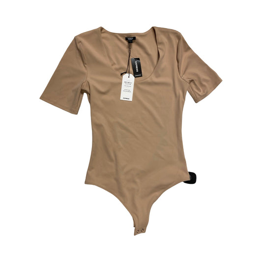 Bodysuit By Express In Tan, Size:S