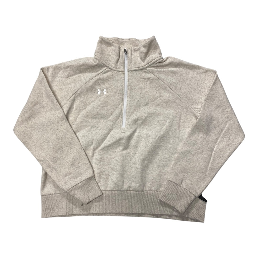 Athletic Sweatshirt Collar By Under Armour In Cream, Size:S