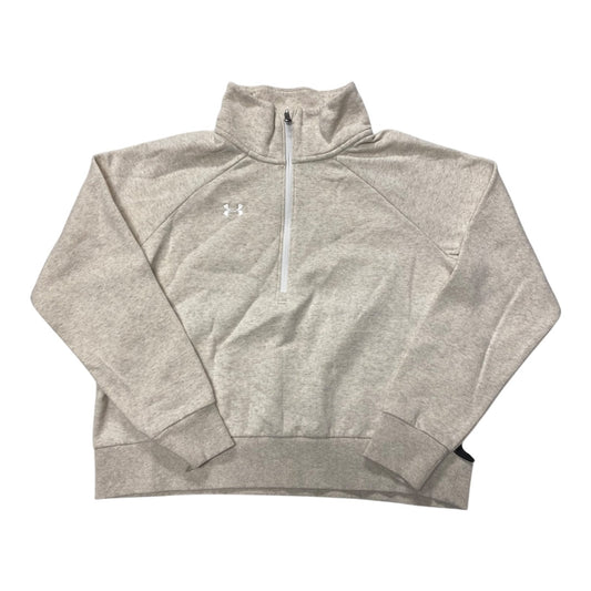 Athletic Sweatshirt Collar By Under Armour In Cream, Size:S