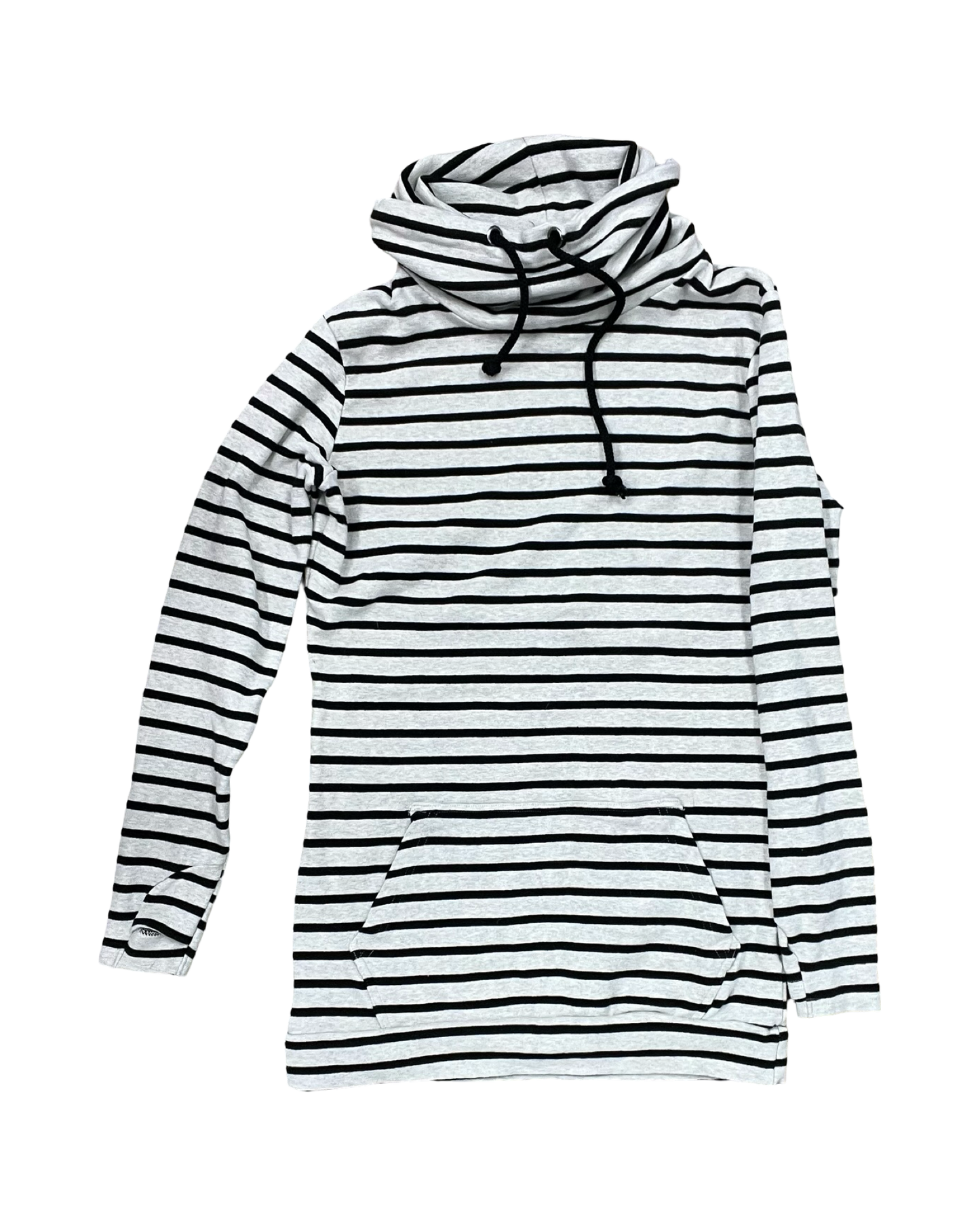 Sweatshirt Crewneck By Clothes Mentor In Black & Cream, Size:S
