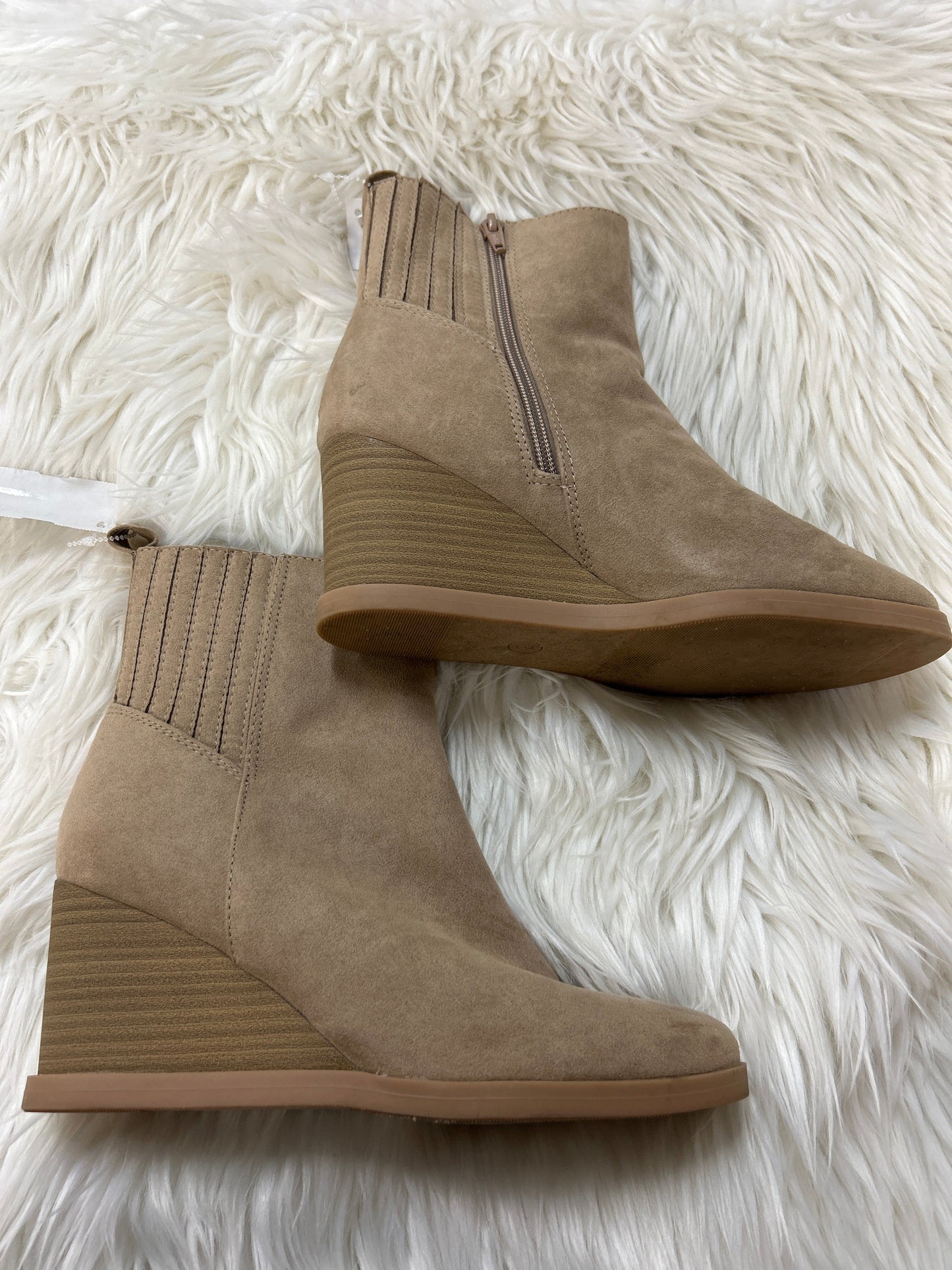 Boots Ankle Heels By Universal Thread In Brown, Size:8