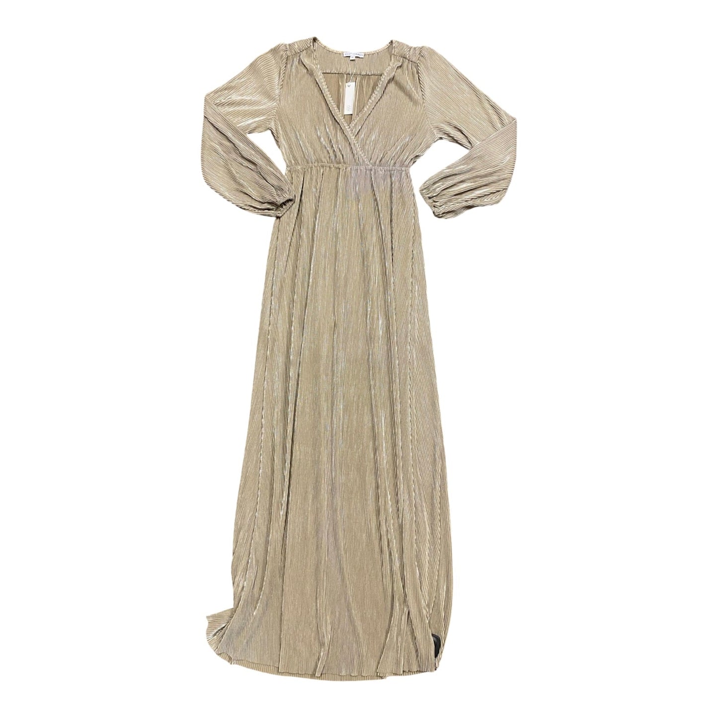 Dress Casual Maxi By Baltic Born In Gold, Size:M