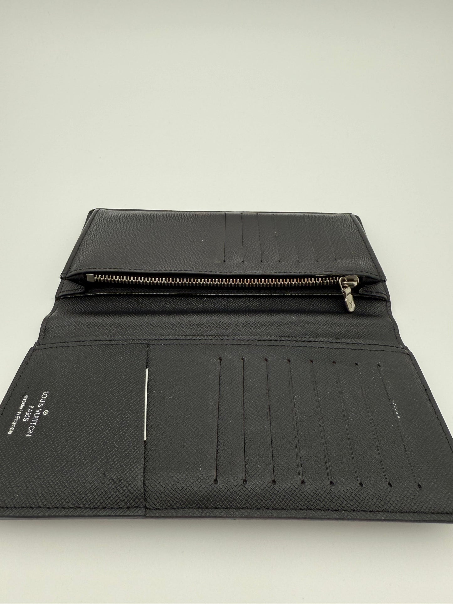 Wallet Luxury Designer By Louis Vuitton In Black & Grey, Size:Large