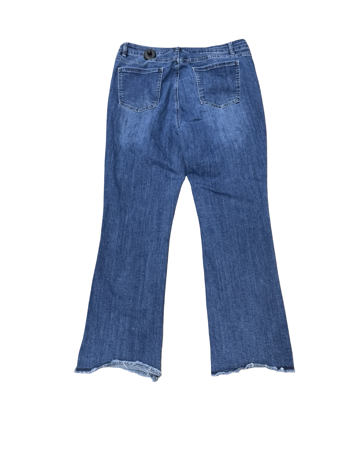 Jeans Straight By Charlie B In Blue Denim, Size:14