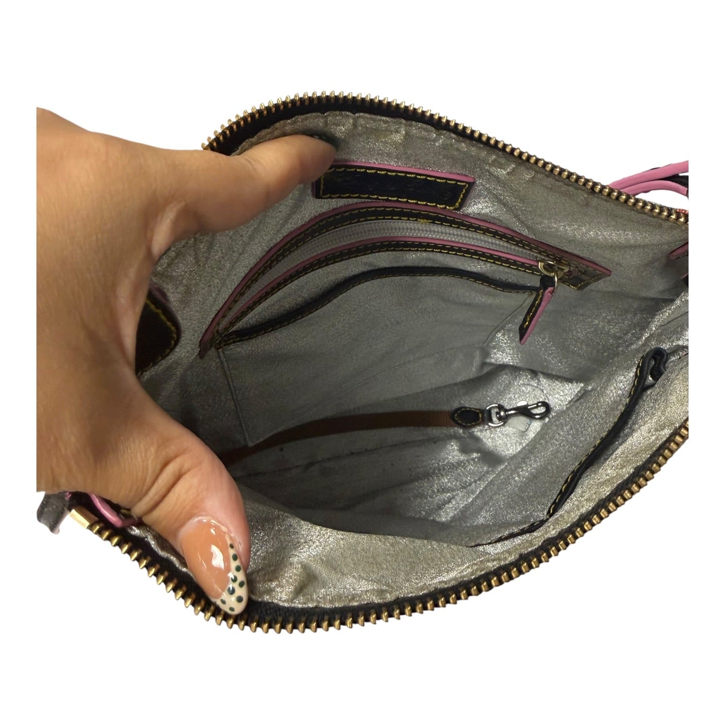 Crossbody Designer By Dooney And Bourke In Grey, Size:Medium