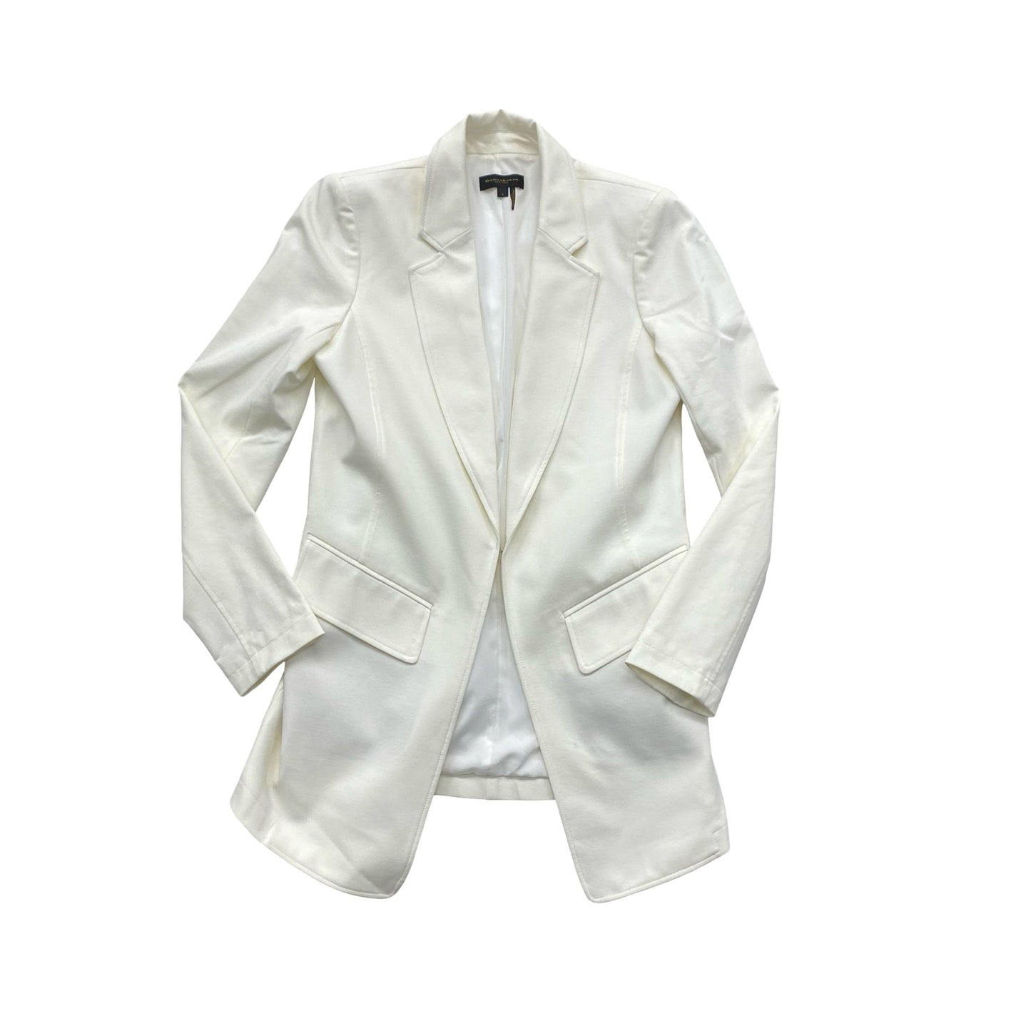 Blazer By Donna Karan In Cream, Size:4