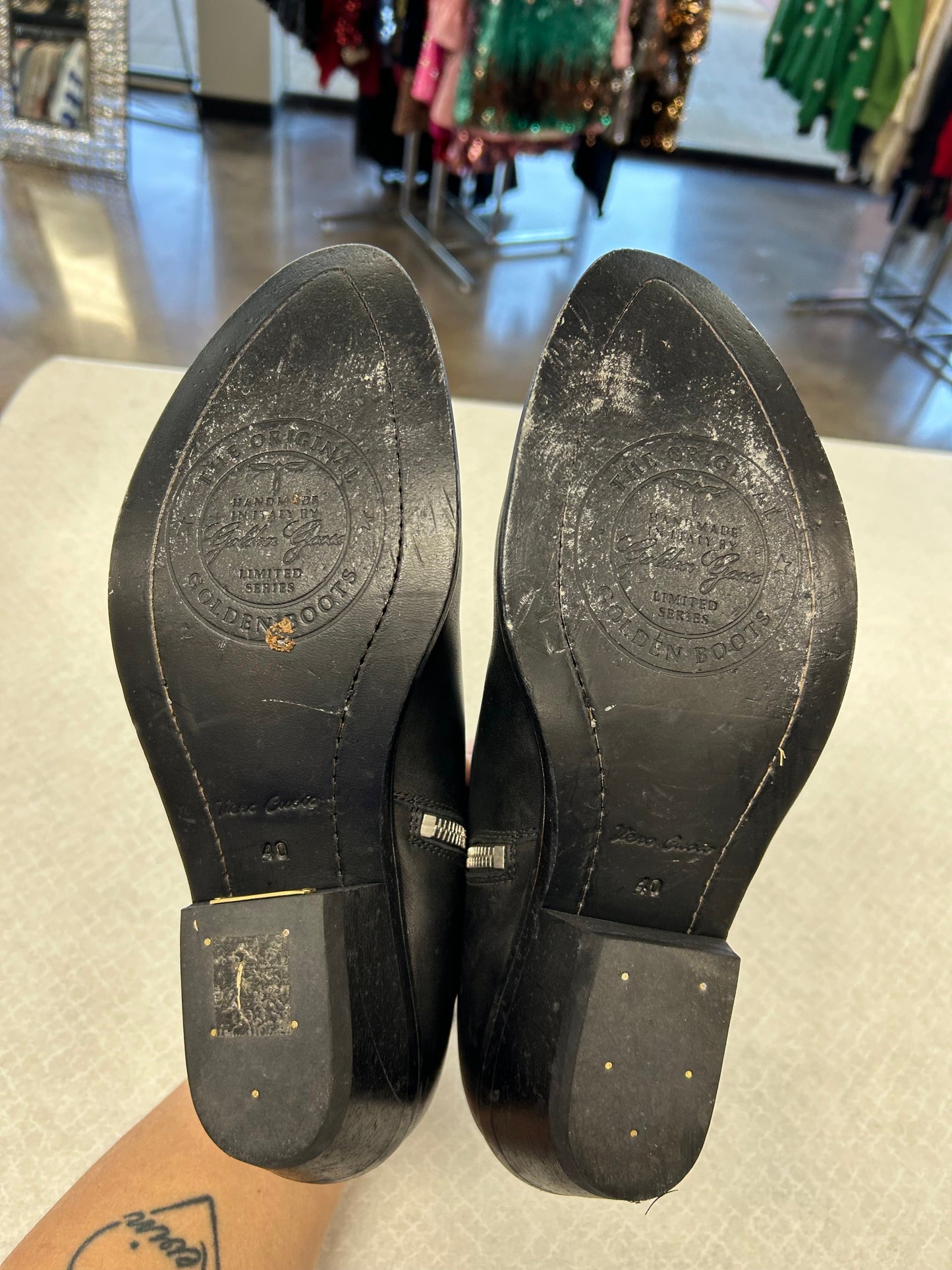 Boots Luxury Designer By Golden Goose In Black, Size:10/40