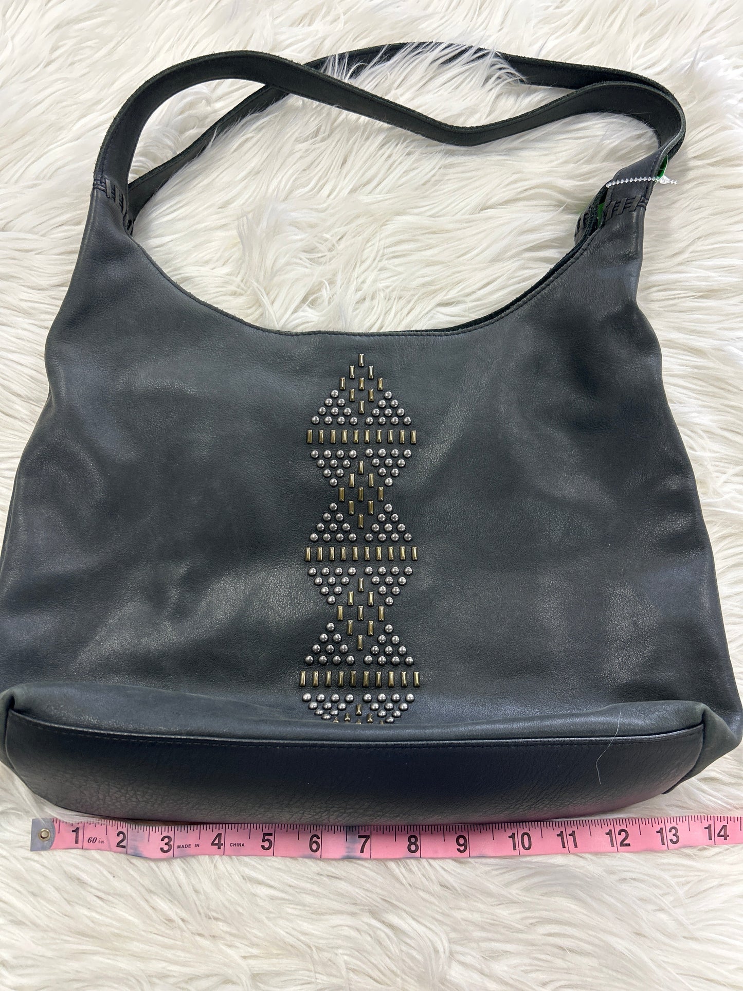Handbag Leather By The Sak In Black, Size:Medium