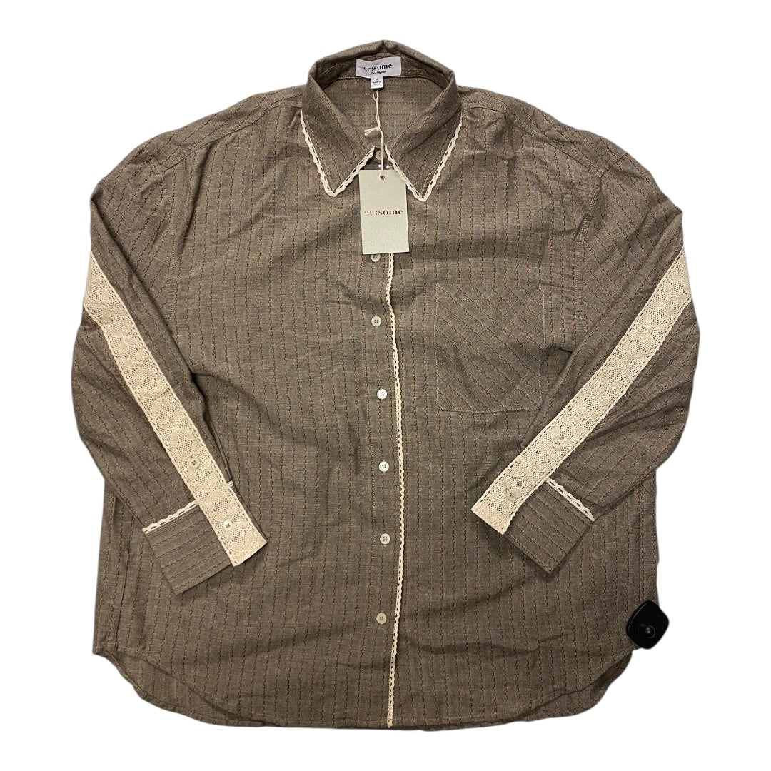 Top Ls By Ee Some In Brown, Size:M