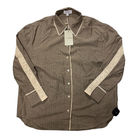 Top Ls By Ee Some In Brown, Size:M