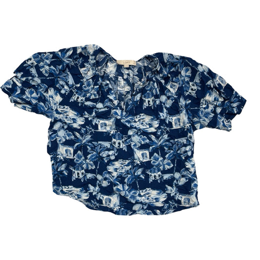 Top Ss By Loft In Blue, Size:Lp
