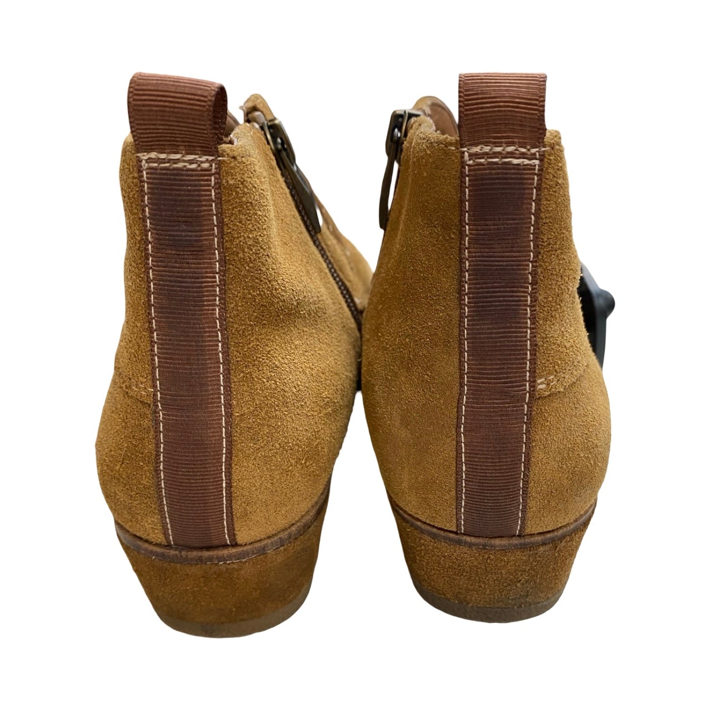 Boots Ankle Heels By Franco Sarto In Tan, Size:6.5