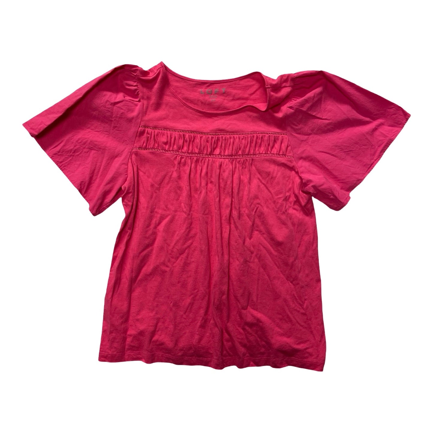 Top Ss By Loft In Pink, Size:Sp