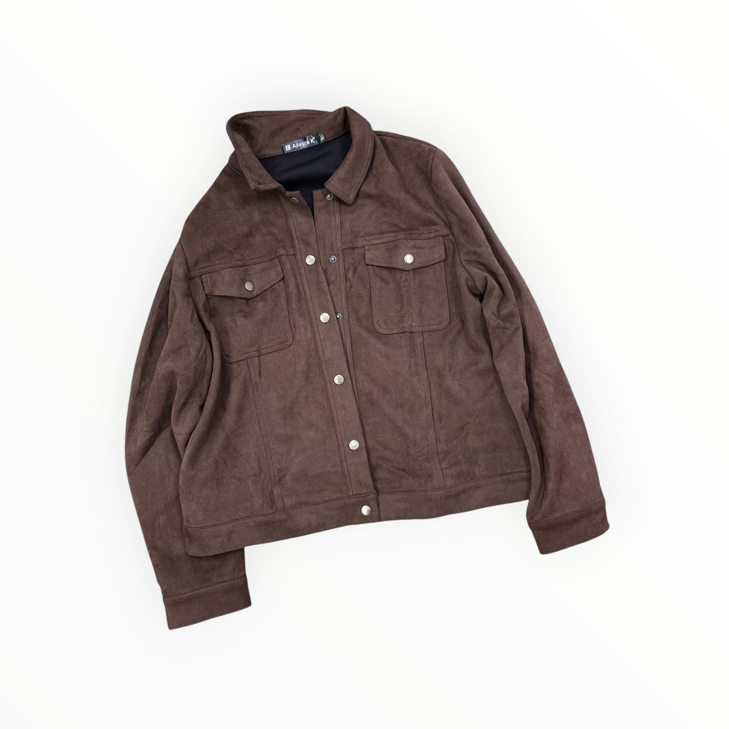 Jacket Other By Allegra K In Brown, Size:L