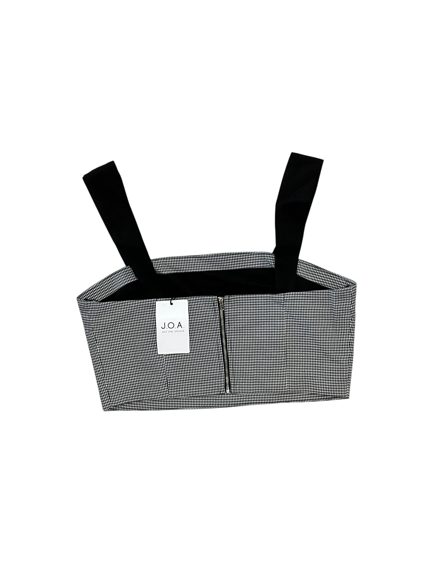 Top Sleeveless By Joa In Plaid Pattern, Size:M