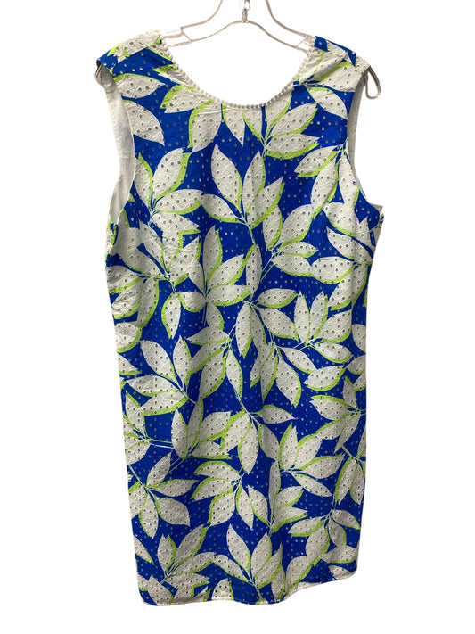 Dress Casual Midi By Draper James In Blue & White, Size:L