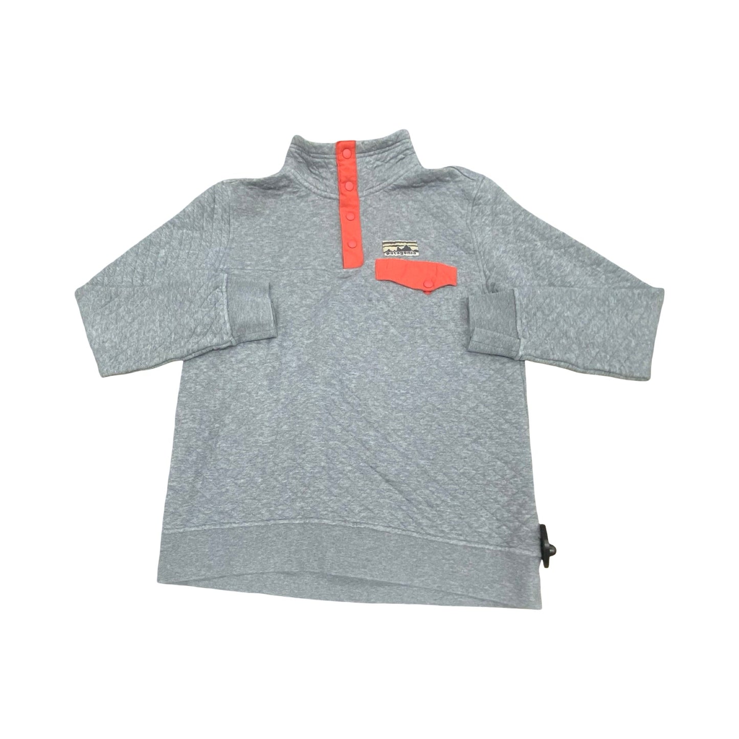 Athletic Top Ls Collar By Patagonia In Grey, Size:S