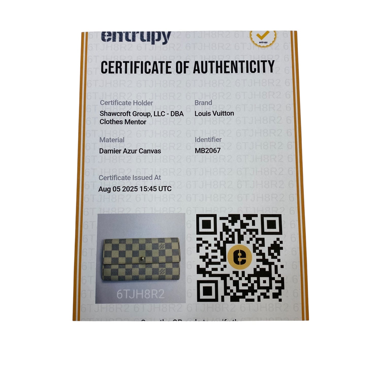 Wallet Luxury Designer By Louis Vuitton In Cream, Size:Large