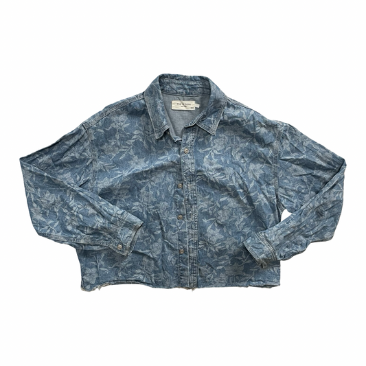 Blouse Ls By Rag And Bone In Blue & White, Size:Xs