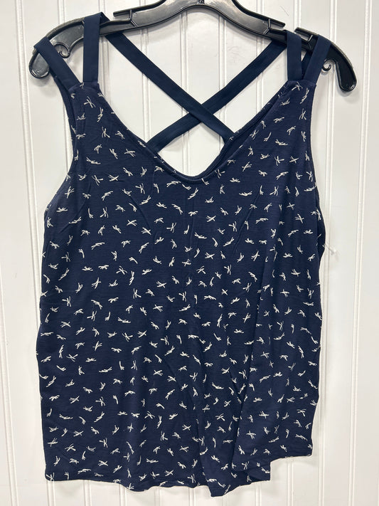 Top Sleeveless By Maurices In Navy, Size:L