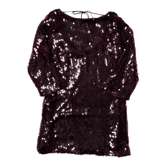 Dress Party Short By Banana Republic In Maroon, Size:S