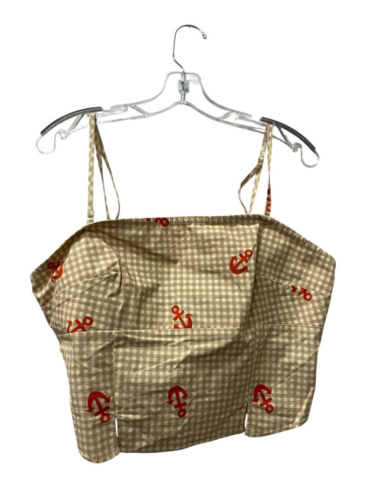 Top Sleeveless By Anthropologie In Brown, Size:Xl